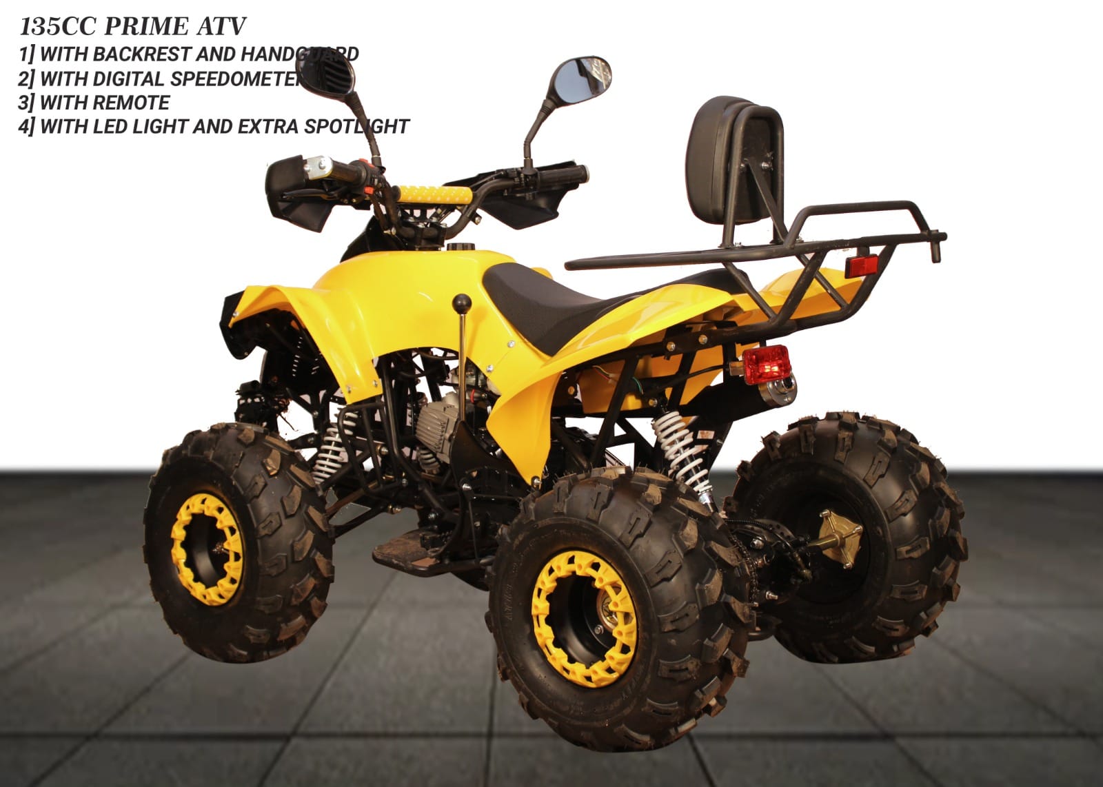 135cc Yellow Prime Atv ATV Bike