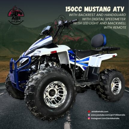 150cc Mustang Atv (Black & Blue)