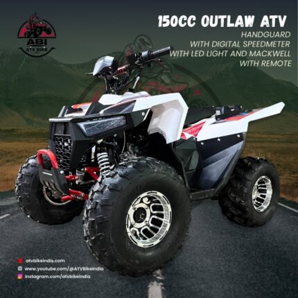 150cc Outlaw Atv (White & Red)